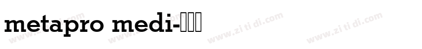 metapro medi字体转换